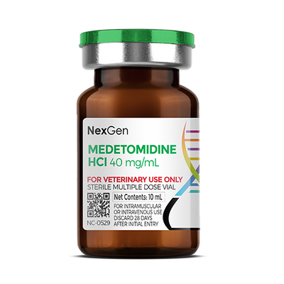 Medetomidine HCl 40 mg/mL, Injectable, (10mL)