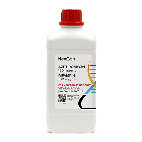 Azithromycin 150 mg/mL + Rifampin 100 mg/mL, Oral Suspension, 1000mL Azithromycin 150 mg/mL + Rifampin 100 mg/mL, Oral Suspension, 1000mL