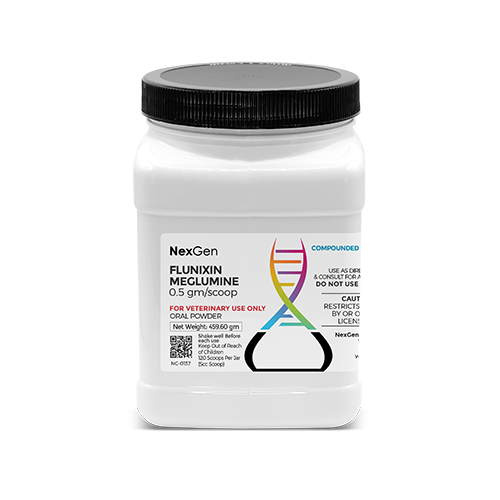 Flunixin Meglumine 500 mg/scoop, Oral Powder, 120 Scoops (5cc Scoop) Flunixin Meglumine 500 mg/scoop, Oral Powder, 120 Scoops (5cc Scoop)