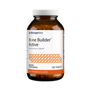 Bone Builder® Active by Metagenics in a 180 tablet bottle, to support bone density and strength