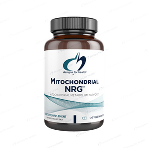 Mitochondrial NRG by Designs For Health in a 120 capsule bottle, to support the function of the mitochondria