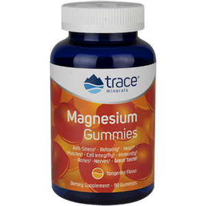 Magnesium Gummies - Tangerine by Trace Minerals in a 120 gummies bottle, to supply magnesium in a delicious form