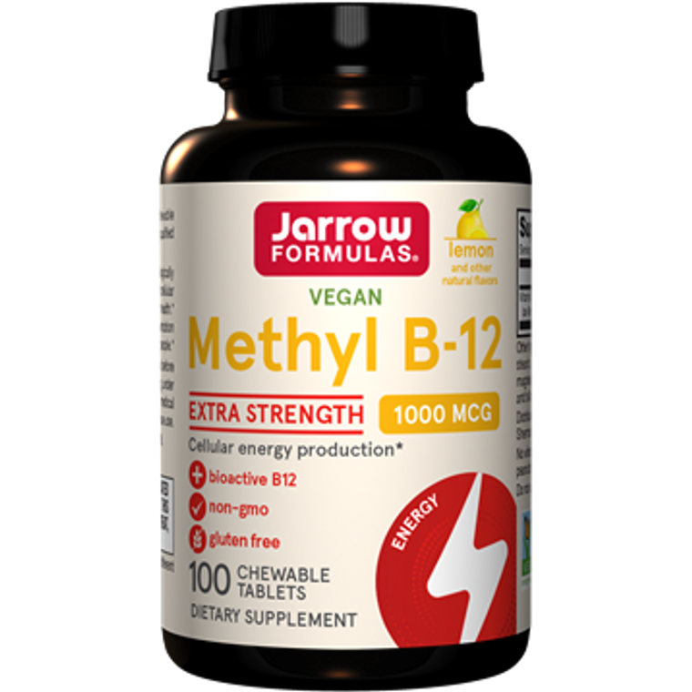 Methyl B-12 1000 by Jarrow Formulas in a 100 lozenge bottle