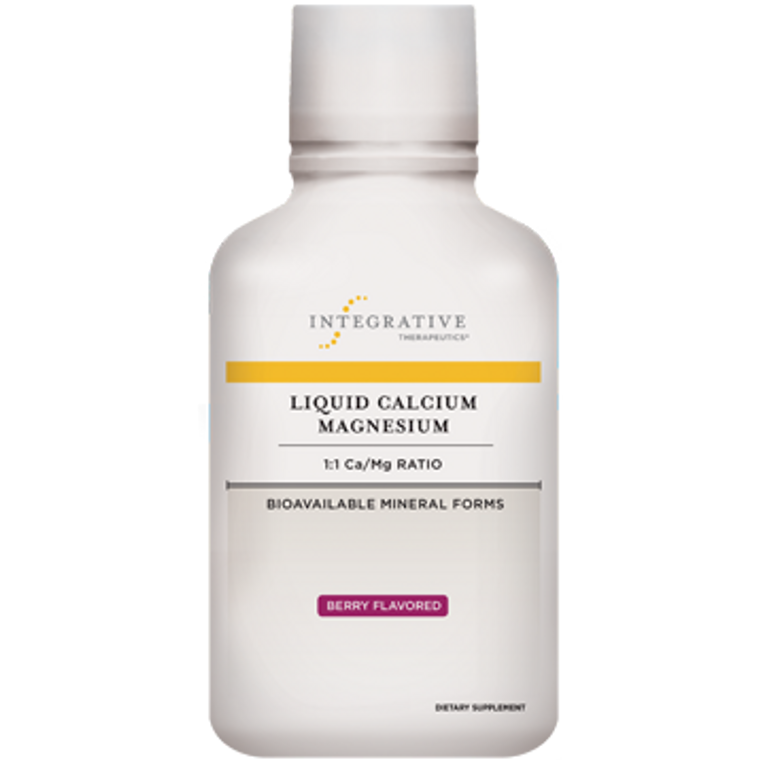 Liquid Calcium Magnesium 2:1 Orange by Integrative Therapeutics in a 16 ounce bottle