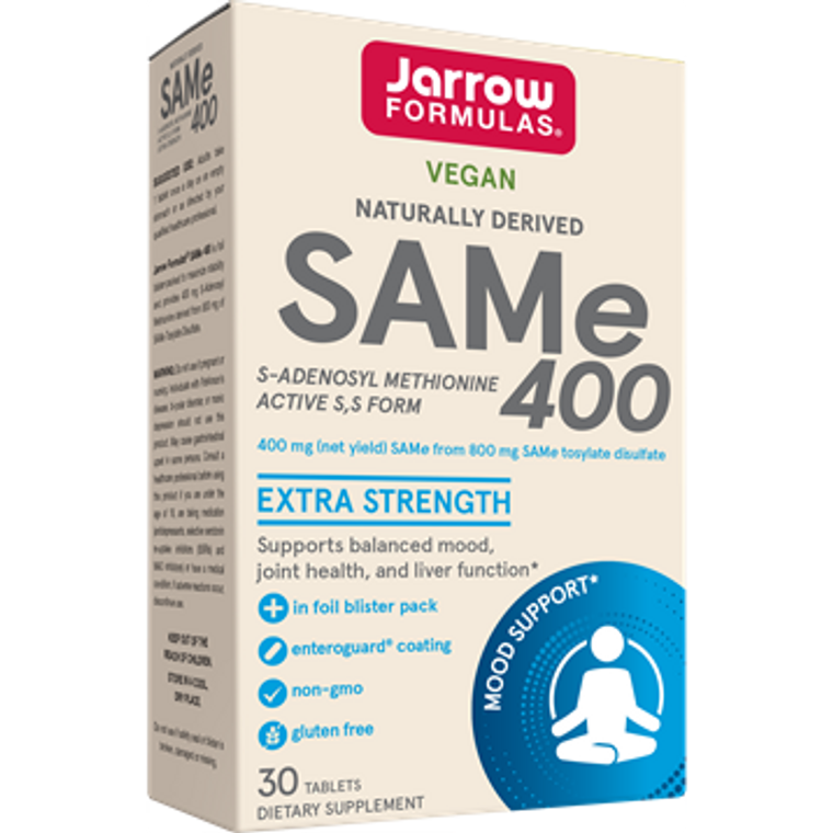 SAM-e 400 mg by Jarrow Formulas in a 30 tablet bottle