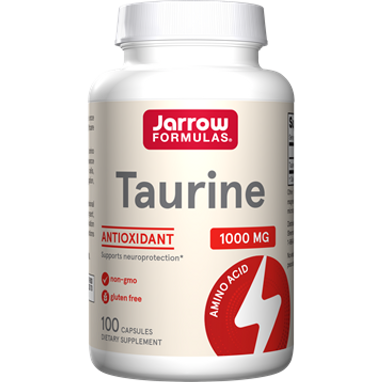 Taurine 1000 mg by Jarrow Formulas in a 100 capsule bottle