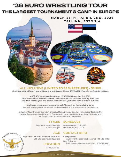 '26 Euro Wrestling Tour DEPOSIT '26 Euro Wrestling Tour DEPOSIT
