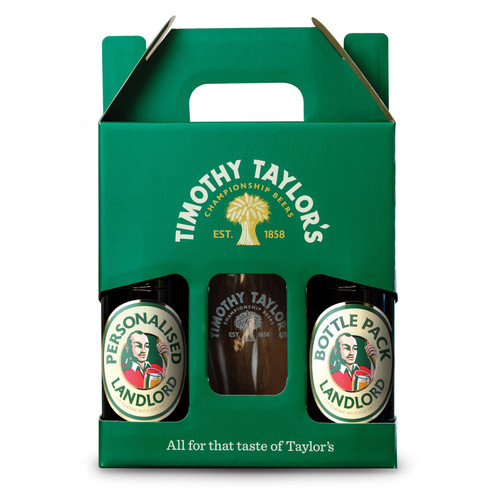 Create Your Own Timothy Taylor's Personalised Bottles | Bottle & Pint Glass Gift Pack