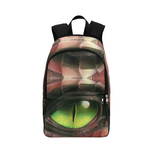 Red Dragon Eye Fabric backpack For Adult (Model 1659)