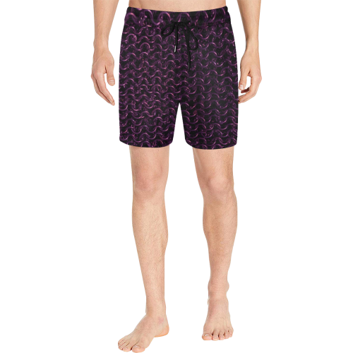 Chainmail Men's Mid-Length Swim Shorts (Model L39)