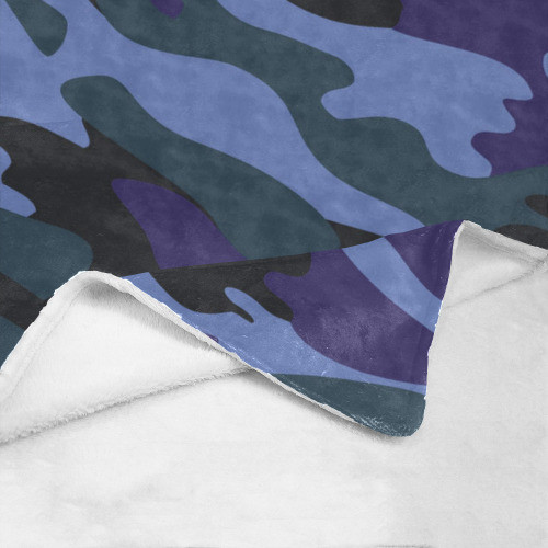 Blue Camo Ultrasoft Micro Fleece Blanket
