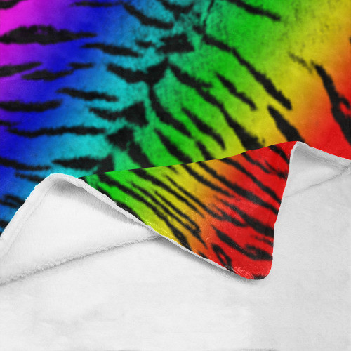 Rainbow Tiger Ultrasoft Micro Fleece Blanket