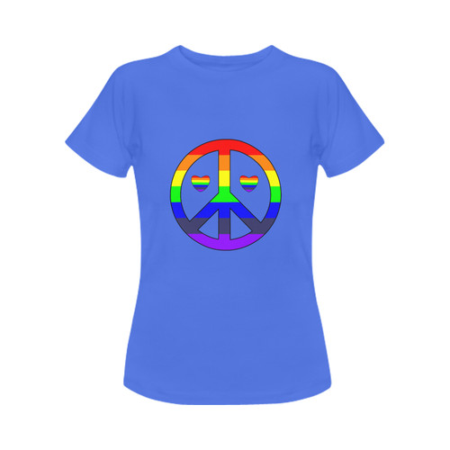 Peace & Love Pride Women's T-Shirt in USA Size (Front Printing Only