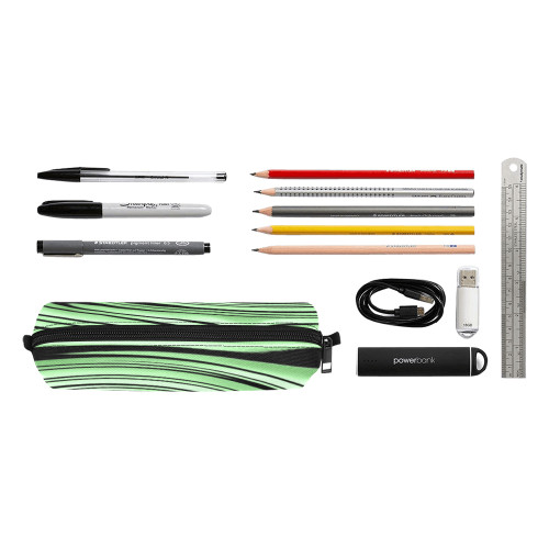 Wylde Spiral Green  Pencil Pouch/Small (Model 1681)