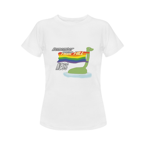Remember Pridefulness White Women's T-Shirt in USA Size (Two Sides Printing)