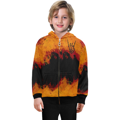 Flamin' Hot  Big Boys' Zip Up Hoodie (H58)