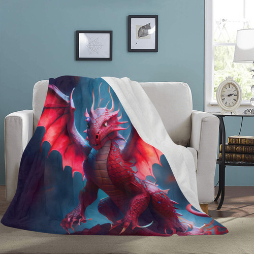 Red Dragon Ultra-Soft Micro Fleece Blanket