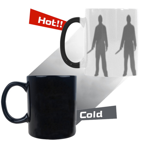 White Halloween Morphing Mug