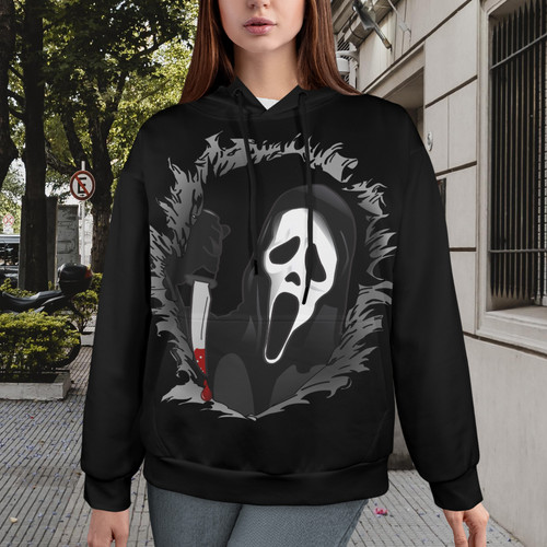 Scary Movie  Women's All Over Print Hoodie (Model H61)