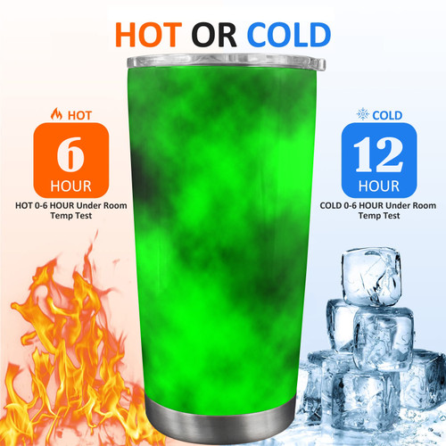 Green Smoke 20oz Mobile Tumbler with Clear Slide Lid