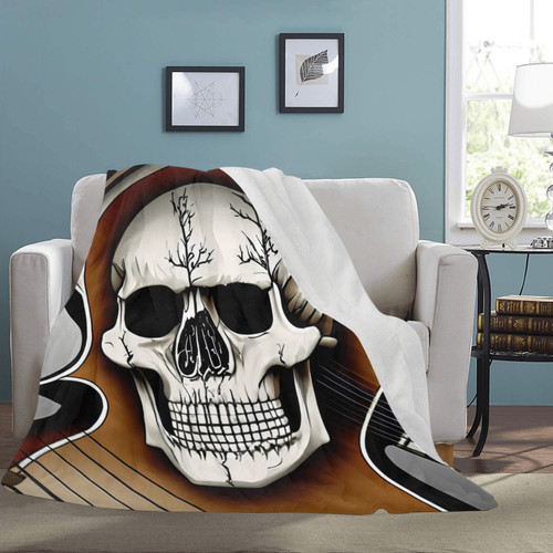 Rockin' Skull Ultrasoft Micro Fleece Blanket