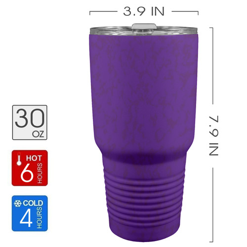 Marble Purple 30oz Insulated Stainless Steel Mobile Tumbler