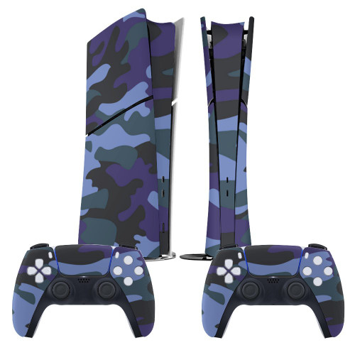 Blue Camo  PS5 slim Console Sticker (Digital Version)