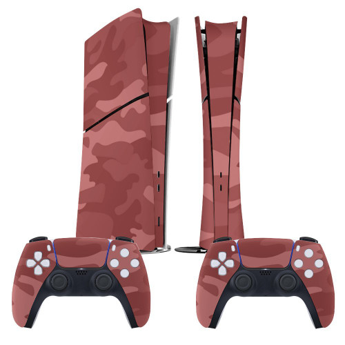 Red Camo  PS5 slim Console Sticker (Digital Version)