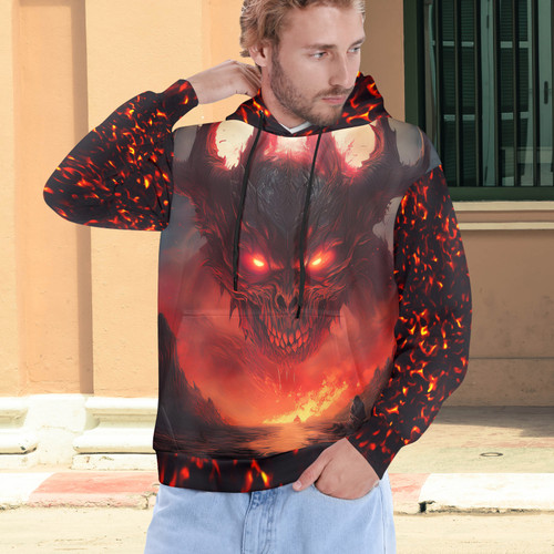 The Watcher Men's All Over Print Hoodie (Model H61)