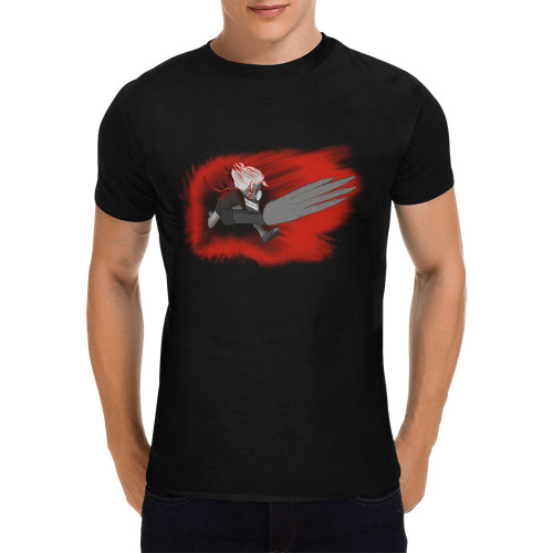 Dandadan Okarun Running Men's T-Shirt in USA Size (Front Printing Only)