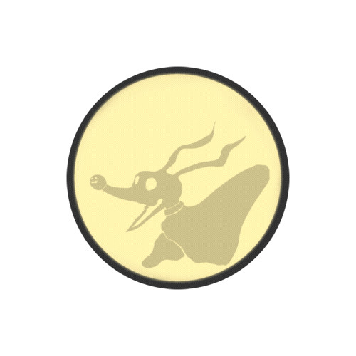 This is Halloween Shadow on the Moon at Night Zero Round Mousepad