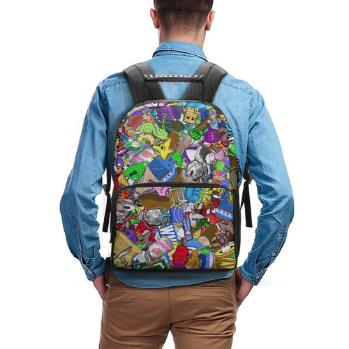 Sticker Bomb 100 Designs Vol. 1 16 Inch Shoulder Backpack