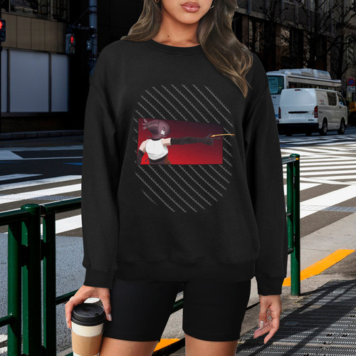 Chainsaw Man Bomb Devil Finger Gun Unisex Fleece Sweatshirt (Front Printing)