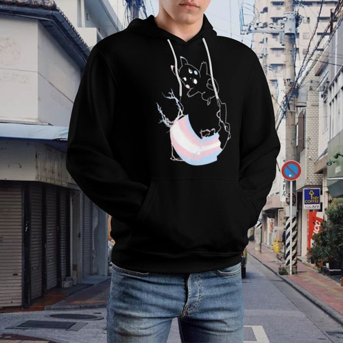 Pikachu Iron Tail Trans Loose Fit All-Over Print Hoodie for Adults