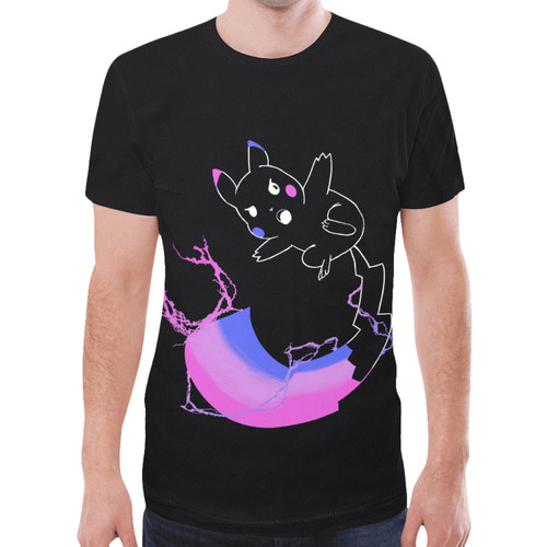 Pikachu Iron Tail Bi New All Over Print T-shirt for Men (Model T45)