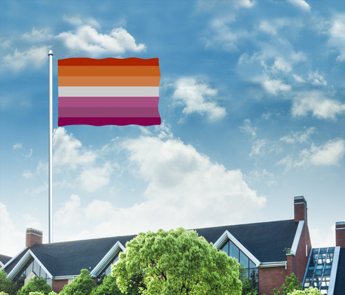 Lesbian Garden Flag (Twin-Sided Printing)