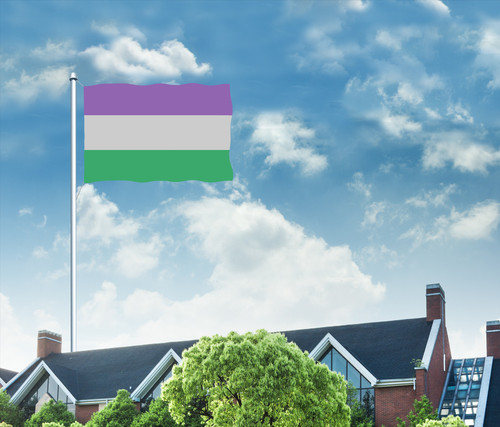Genderqueer Garden Flag (Twin-Sided Printing)