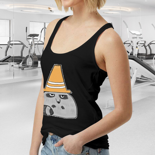 Trash Panda Wizard Women's Tank Top (Front Printing)