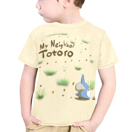 My Neighbor Totoro Acorn Trail English Little Kids' All Over Print Crew Neck T-Shirt (Model T40-2)