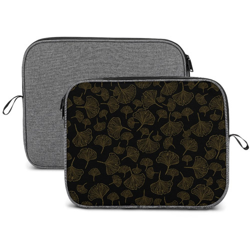 Gingko Leaf Inverted Snowflake Laptop Case