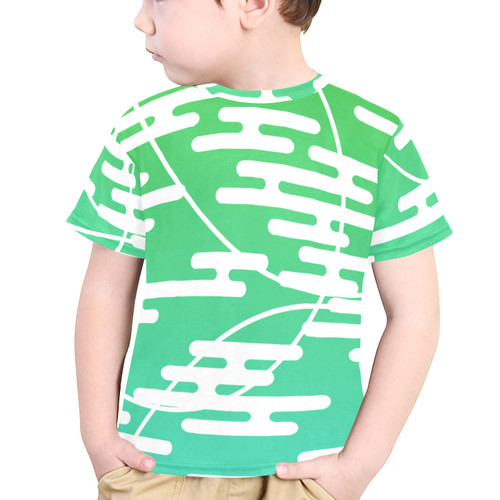 Kasumi Mist Little Kids' All Over Print Crew Neck T-Shirt (Model T40-2)