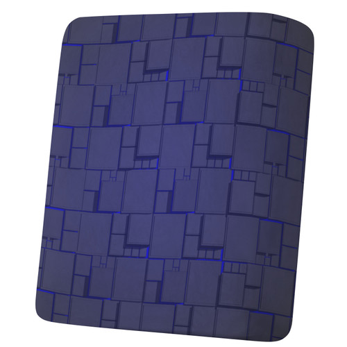 Blue Scifi Cubes Sofa Cushion Cover (25x27.5x8 inch) 