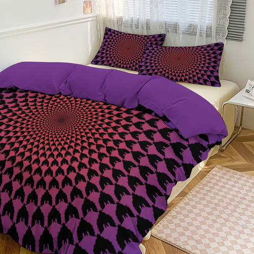 Bat Tunnel Reversible 3-Piece Bedding Set