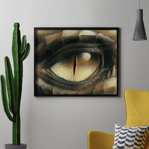 Brown Dragon Eye Diamond Painting (H)