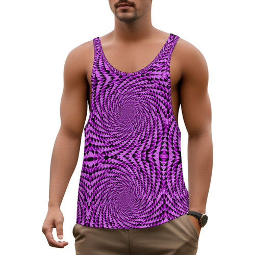 Pink Triangle Vortex Men's I-Shaped Tank Top