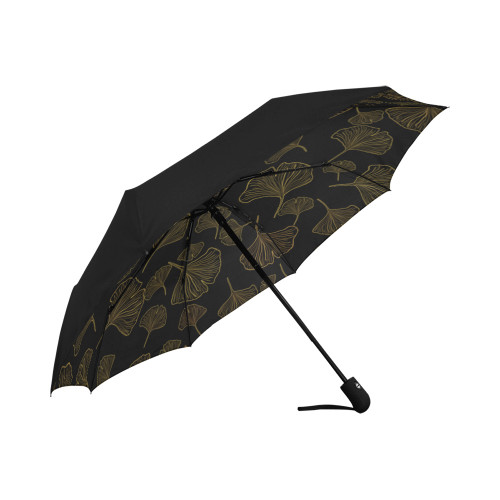 Ginkgo Leaves Inverted Anti-UV Auto-Foldable Umbrella (Underside Printing) (U06)