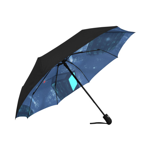 Nighttime Cityscape Anti-UV Auto-Foldable Umbrella (Underside Printing) (U06)