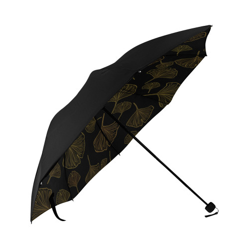 Ginkgo Leaves Inverted Anti-UV Foldable Umbrella (Underside Printing) (U07)