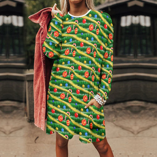 Christmas Tree Women's Long Fit Sweatshirt