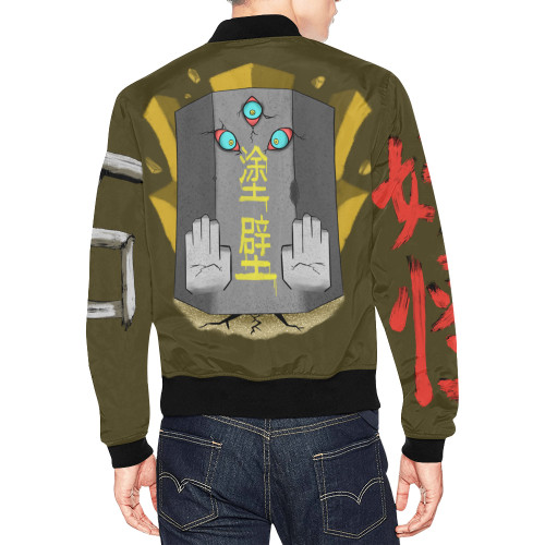 Nurikabe All Over Print Bomber Jacket for Men (Model H19)